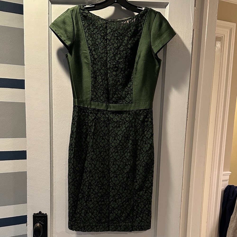 Tory Burch lace & silk cocktail dress